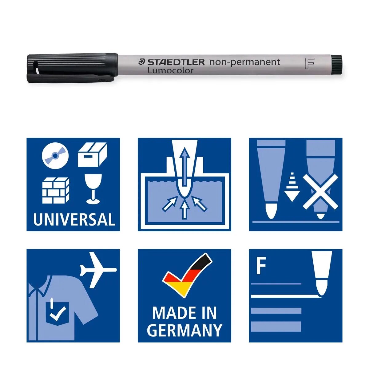 STAEDTLER® Lumocolor® non-permanent pen 316 Universalstift F, schwarz