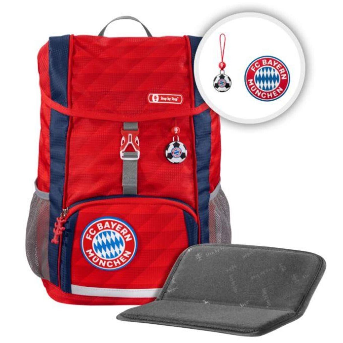 Step by Step Fc Bayern Mia San Mia Kinderrucksackset 3-teilig