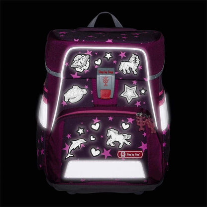 Step by Step Sticker-Set, Silber, reflektierend, 14 Sticker