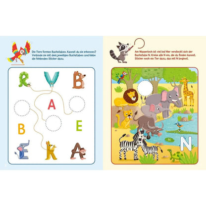 Tessloff Sticker-Rätsel für Kindergarten-Kids. Erste Buchstaben