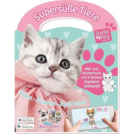 Trötsch Mal und Stickerbuch Supersüße Tiere