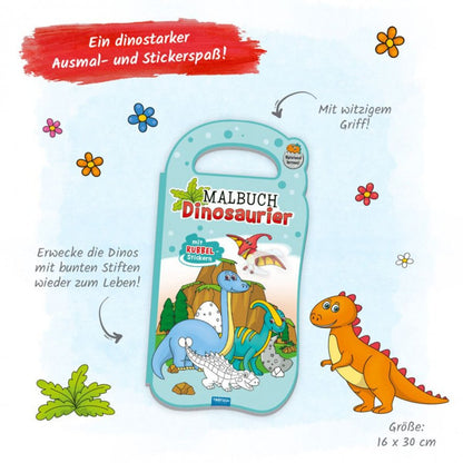 Trötsch Malbuch Rubbelsticker "Dino"