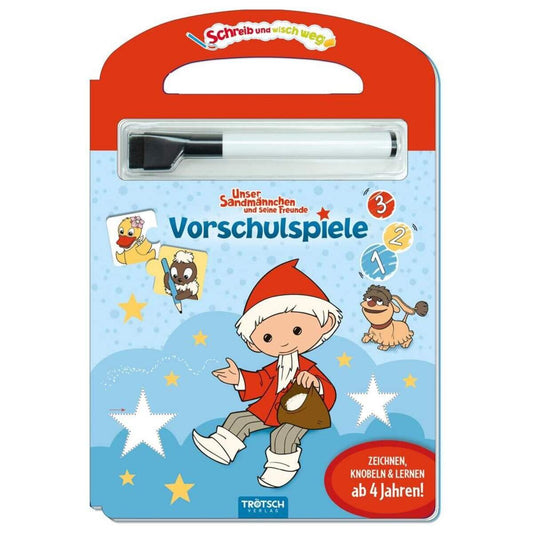 Trötsch Unser kleines Sandmännchen Schreib und wisch weg Vorschulspiele Sandmann